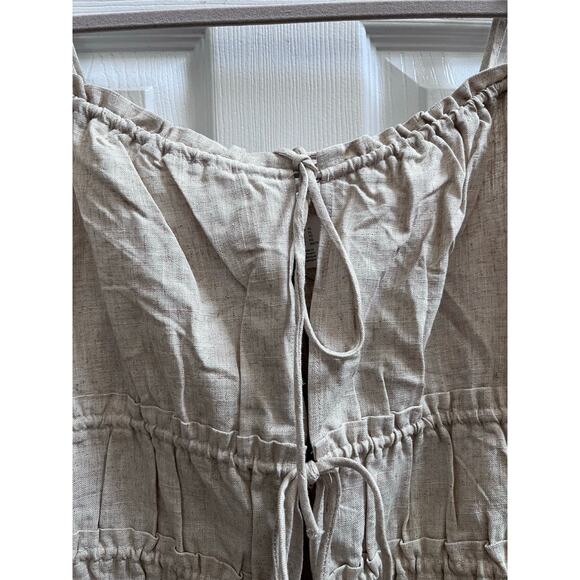 H&M Divided Neutral Front Adjustable Drawstring Cami Top Size XL Festival - Picture 7 of 13